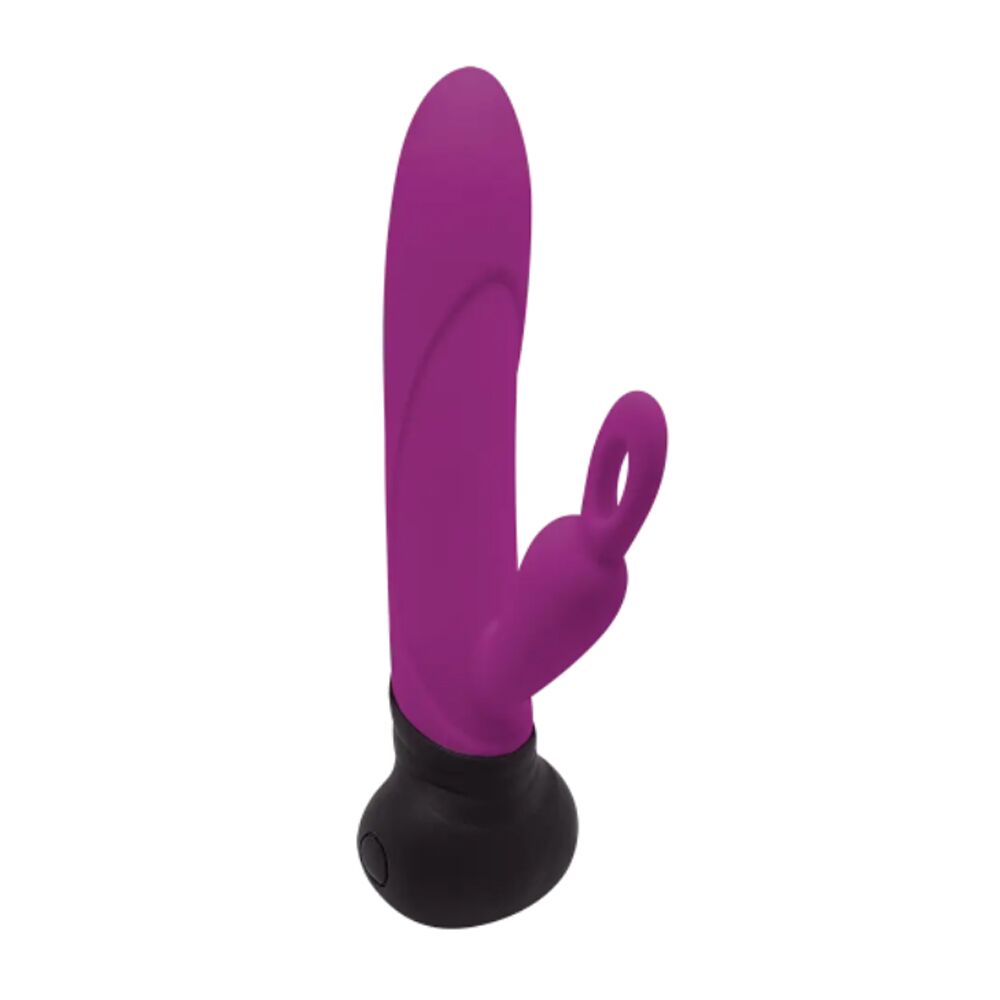 Вібратор з обертанням стовбура adrien lastic mini bonnie з петелькою для пальчика