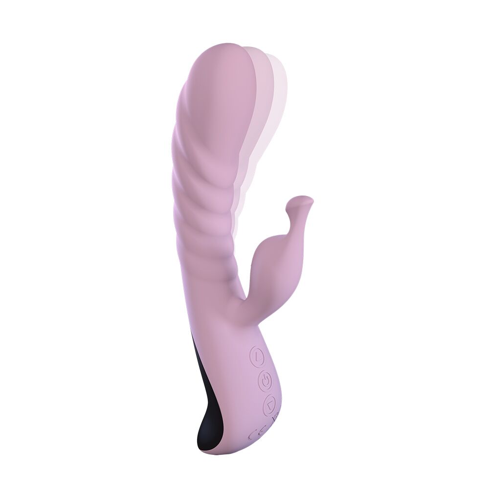 Вібратор adrien lastic mini trigger з масажними рухами стовбура