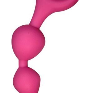 Анальні кульки alive triball pink, силікон макс. діаметр 2 см
