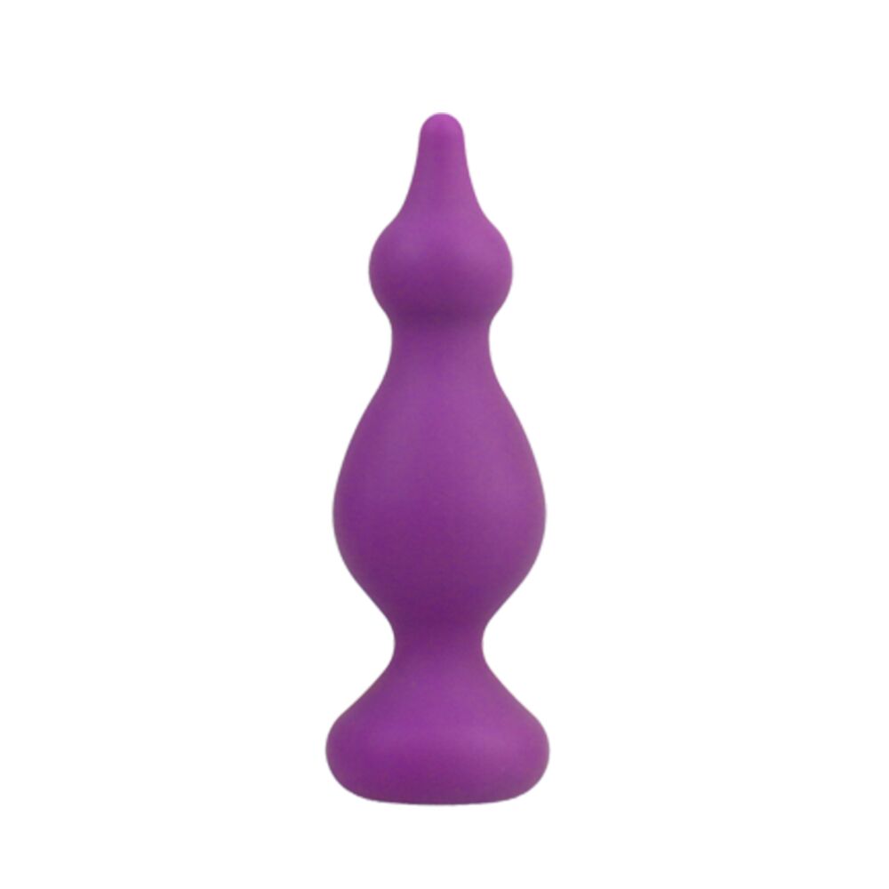 Анальна пробка adrien lastic amuse medium purple (m) з двома переходами, макс. діаметр 3,6 см