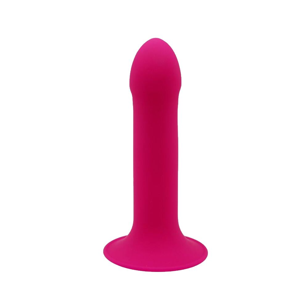 Дилдо з присоскою adrien lastic hitsens 2 pink, відмінно для страпона, макс. діам. 4см, довж. 16,7см