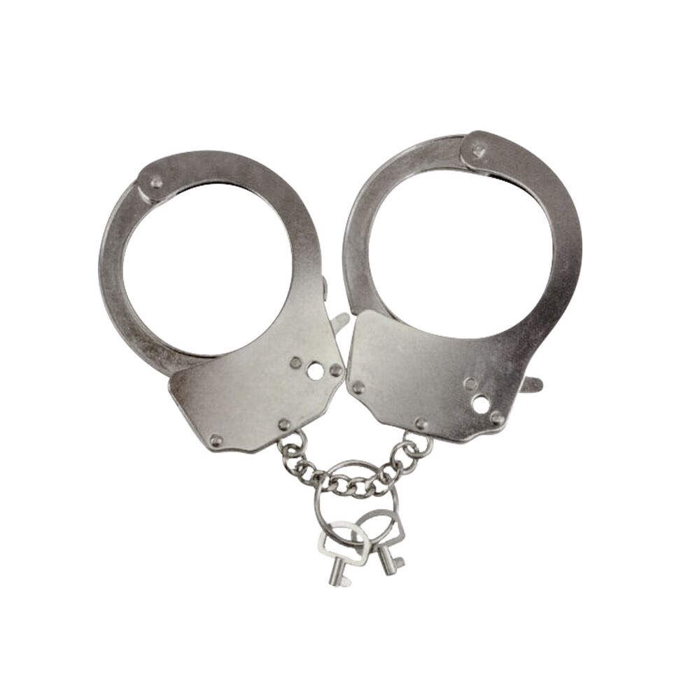 Наручники металеві adrien lastic handcuffs metallic (поліцейські)