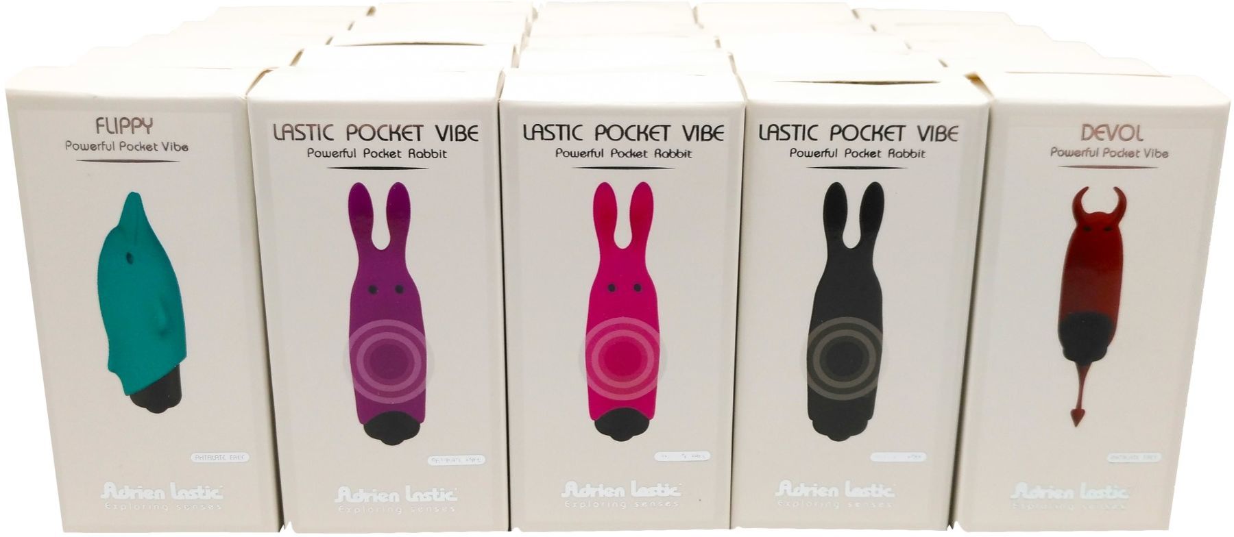 Набір вібраторів adrien lastic pocket vibe (25 штук)