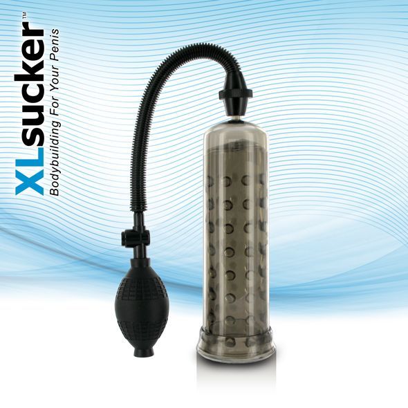 Вакуумна помпа xlsucker penis pump black для члена довжиною до 18см, діаметр до 4 см
