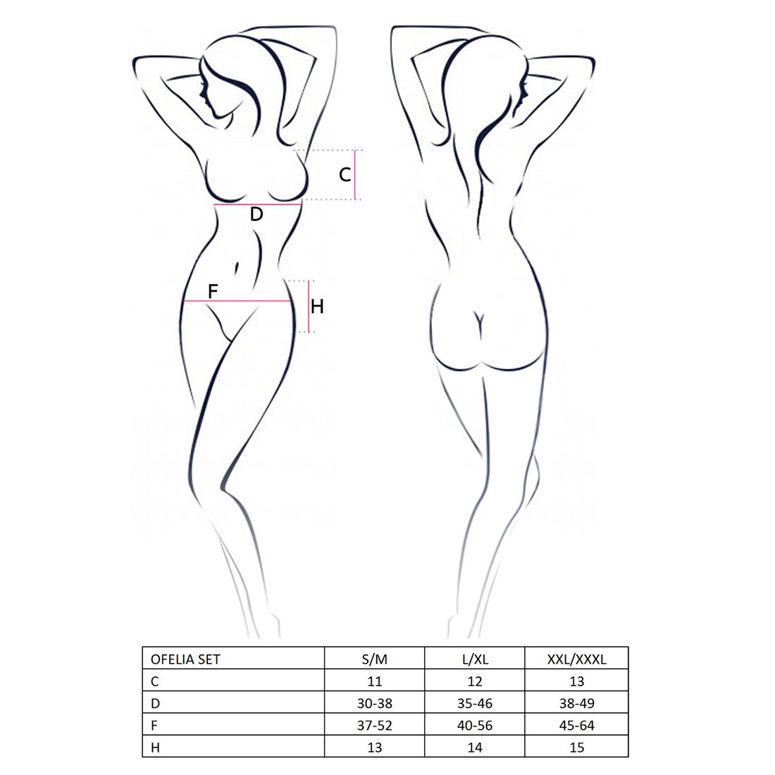 Комплект білизни passion ofelia set openbra l/xl, white, стрінги, відкритий ліф, широкий пояс