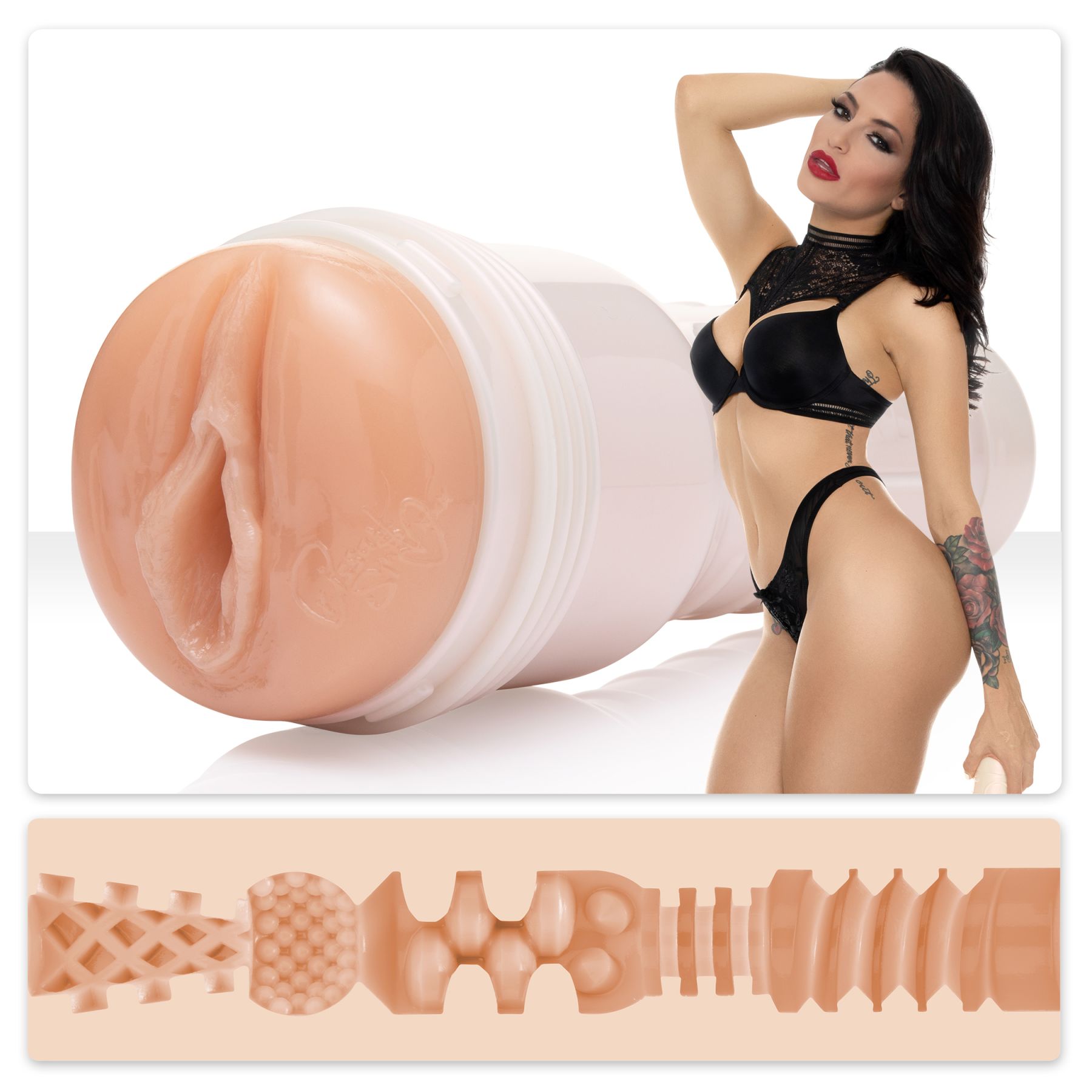 Мастурбатор fleshlight girls: kissa sins insatiable, зі зліпка вагіни, дуже ніжний