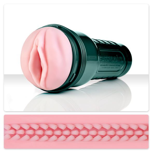 Мастурбатор з вібрацією fleshlight vibro pink lady touch, три віброкулі, стимулювальний рельєф