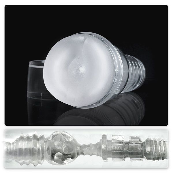 Мастурбатор попа fleshlight ice butt crystal полупрозорий корпус