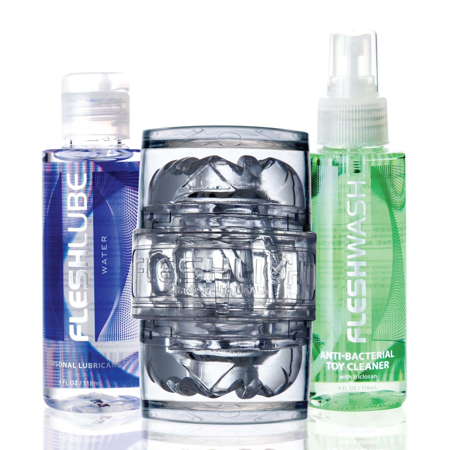 Мастурбатор fleshlight quickshot vantage value pack: змазка і засіб для чищення