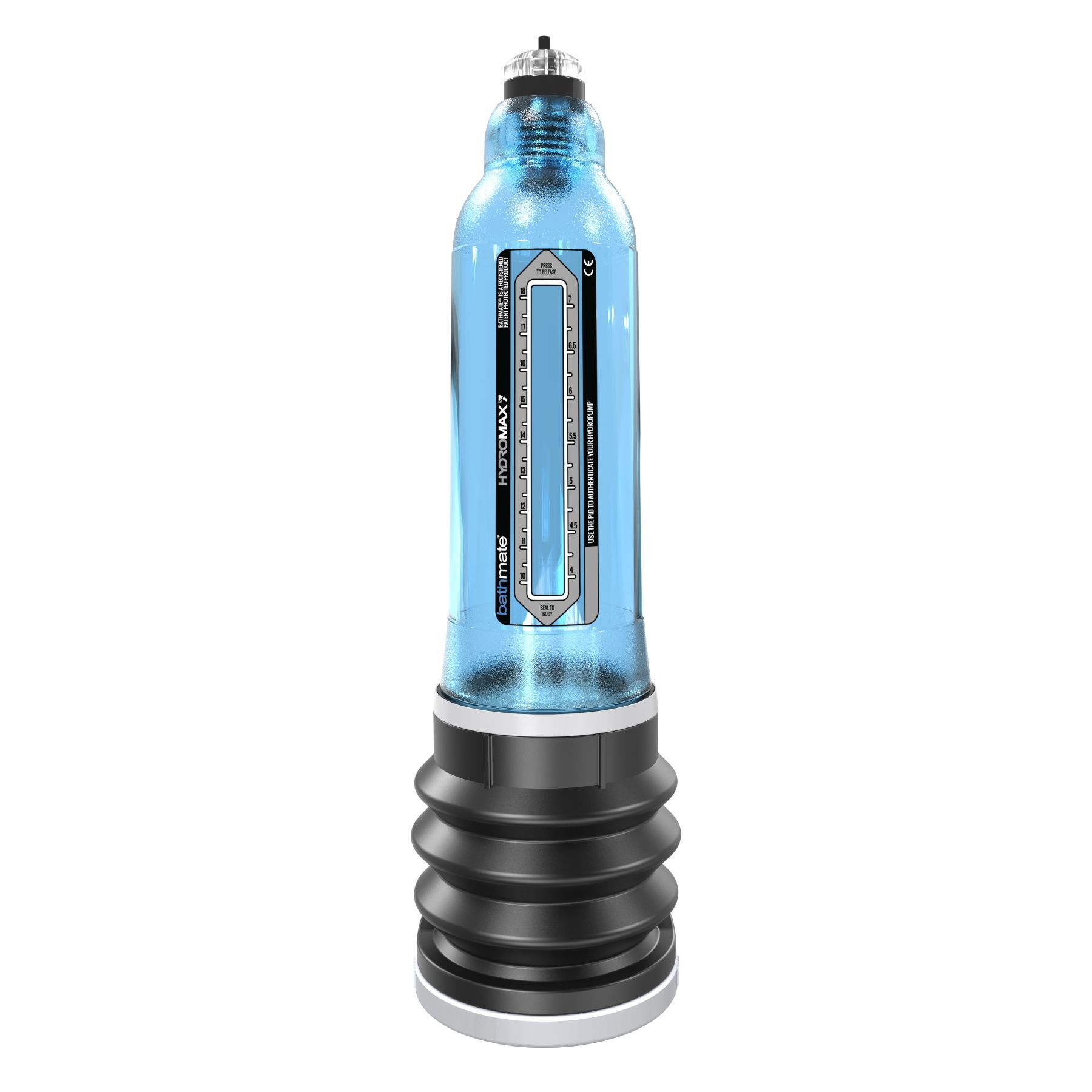 Гідропомпа bathmate hydromax 7 blue, для члена довжиною від 12,5 до 18 см, діаметр до 5,2 см