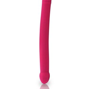 Фалоімітатор двосторонній dorcel real double do magenta, діаметр 4 см, довжина 42 см