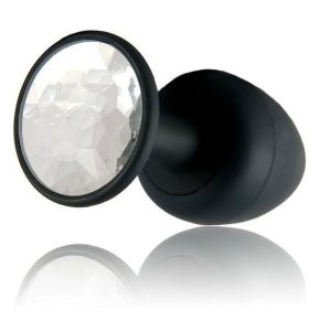 Анальна пробка dorcel geisha plug diamond m з кулькою всередині, створює вібрації, макс. діам. 3,2см