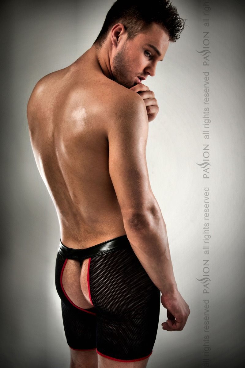 Чоловічі трусики шорти passion 012 thong black xxl/xxxl