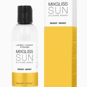 Лубрикант на силіконовій основі mixgliss sun monoi (100 мл) з ароматом олії моноі