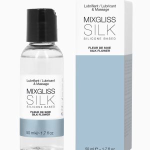 Лубрикант на силіконовій основі mixgliss silk fleur de soie (50 мл) з квітковим ароматом
