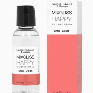 Лубрикант на силіконовій основі mixgliss happy litchi (50 мл) з ароматом китайського лічі