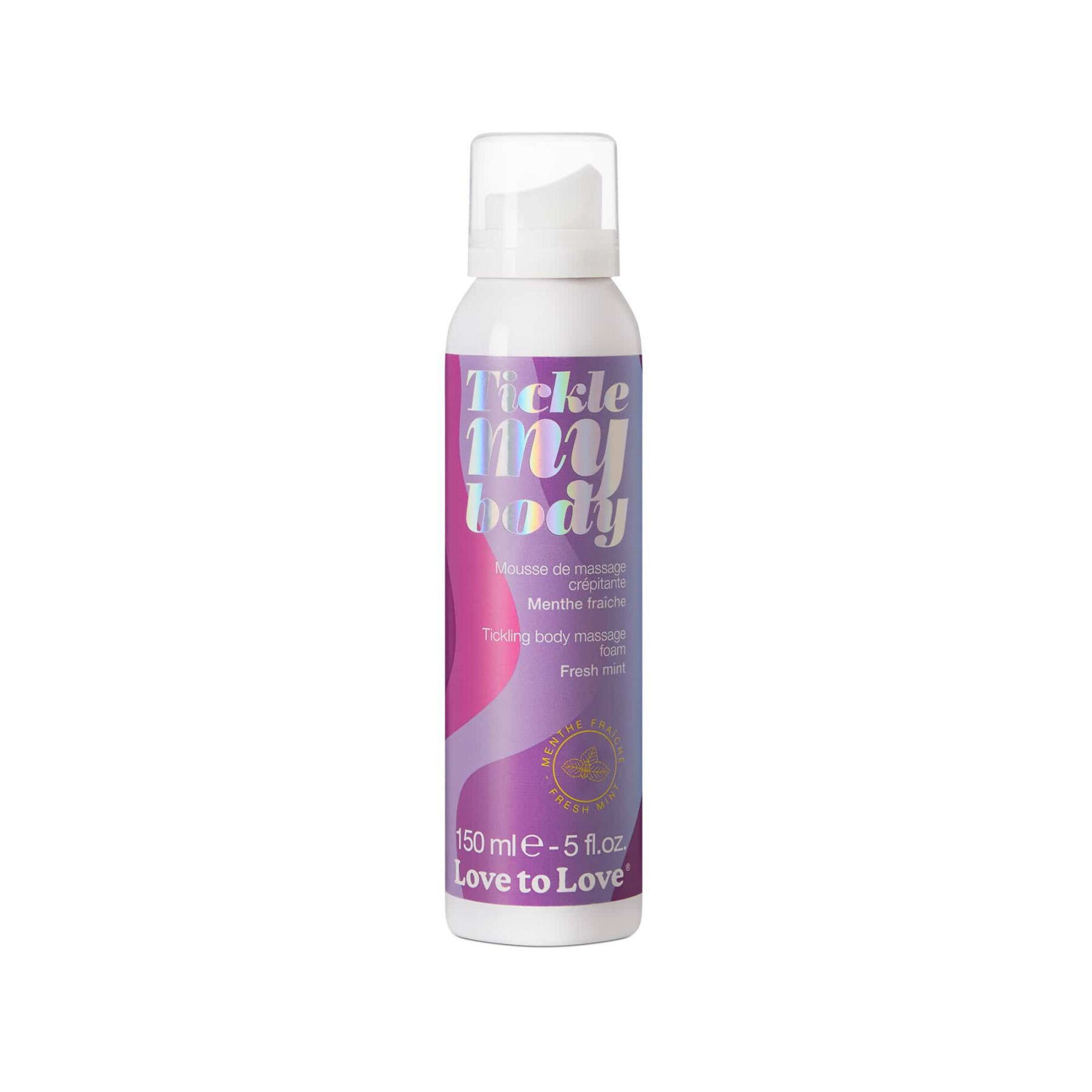 Масажна піна love to love tickle my body fresh mint (150 мл) зволожувальна