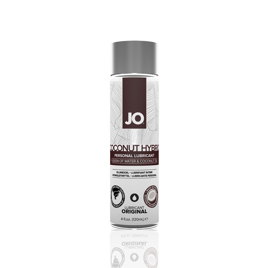 Змазка крем з кокосовою олією jo coconut hybrid original (120 мл) біла