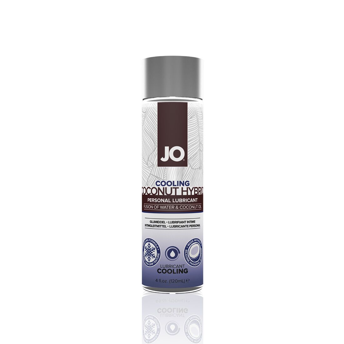 Охолоджувальна змазка крем з кокосовою олією jo coconut hybrid cooling (120 мл) біла