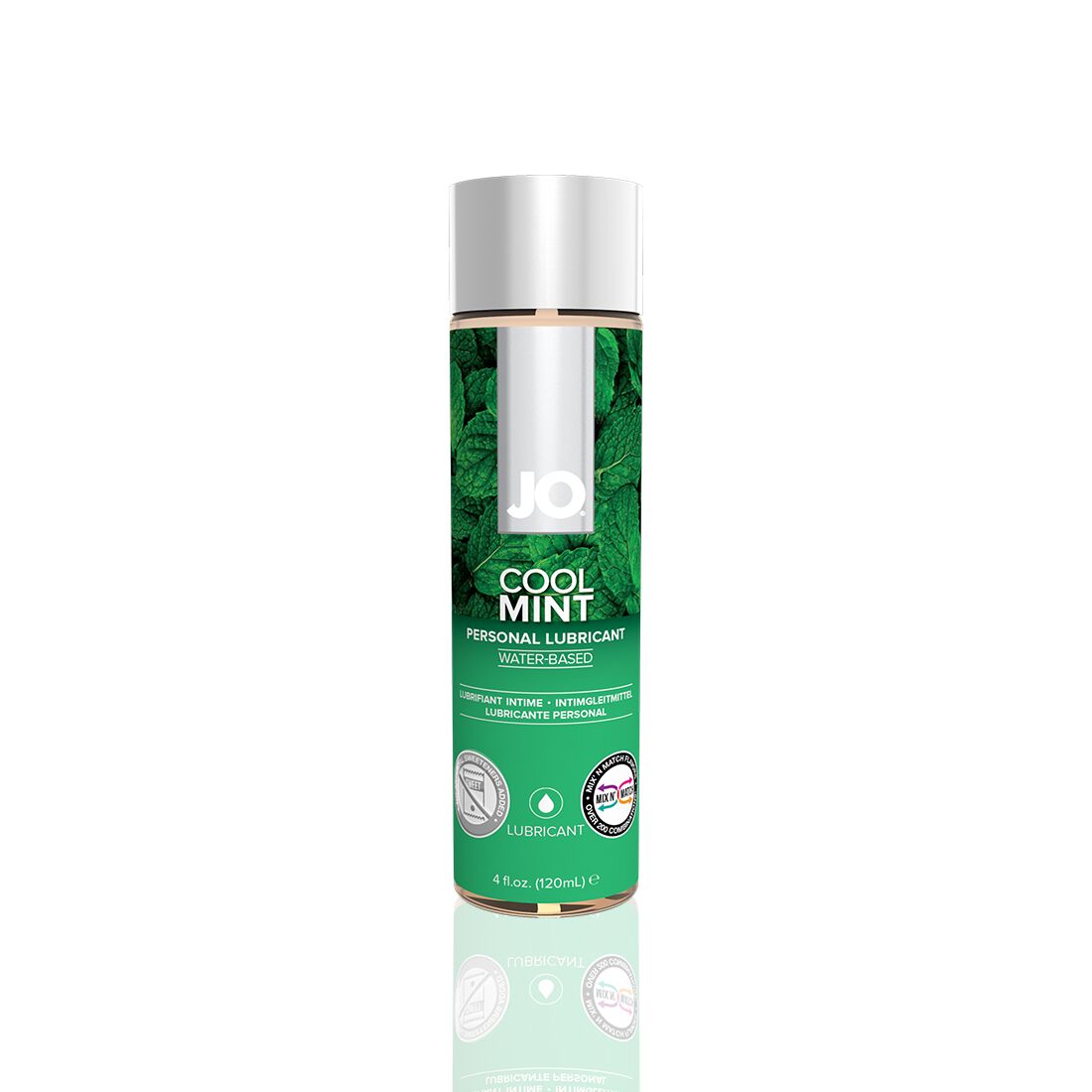 Змазка на водній основі jo h2o — cool mint (120 мл) без цукру, рослинний гліцерин