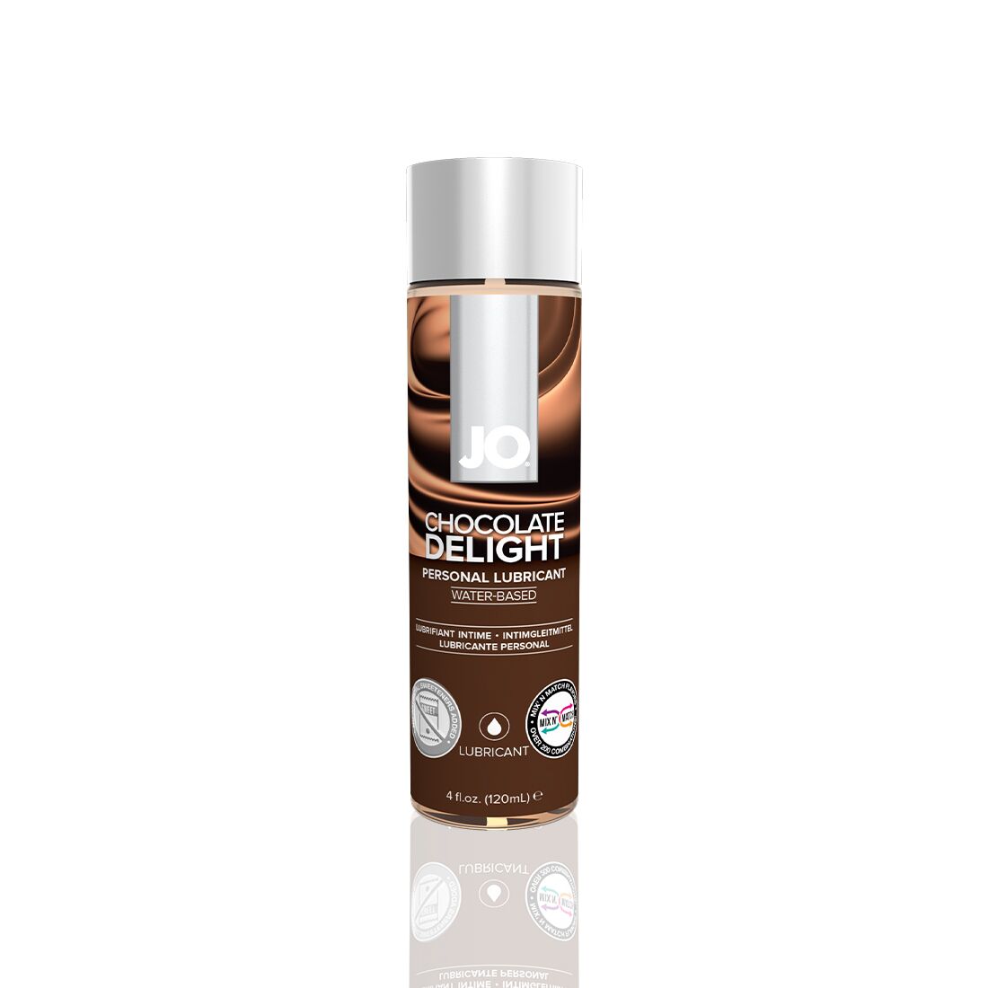 Змазка на водній основі jo h2o — chocolate delight (120 мл) без цукру, рослинний гліцерин