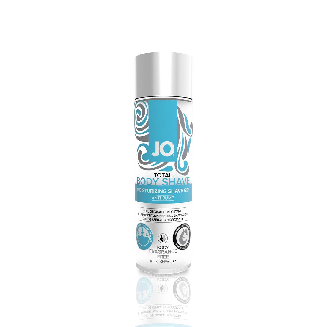 Гель для гоління jo total body — anti bump intimate shaving gel (240 мл) зволожувальний