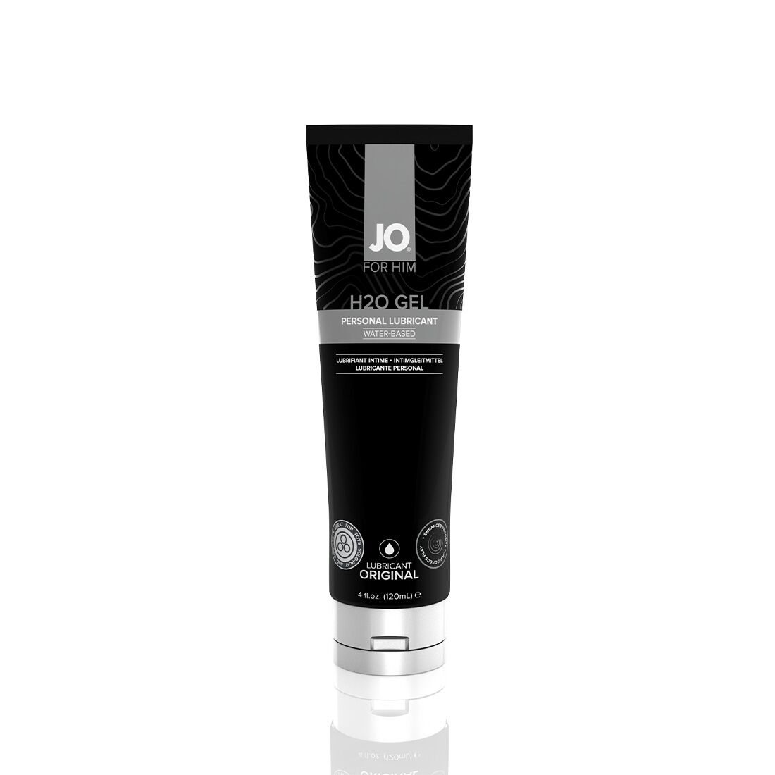 Густа змазка на водній основі jo h2o gel — original (120 мл), рослинний гліцерин