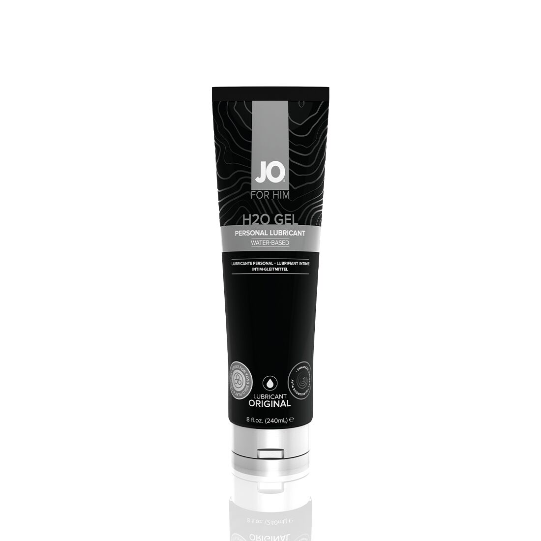 Густа змазка на водній основі jo h2o gel — original (240 мл), рослинний гліцерин