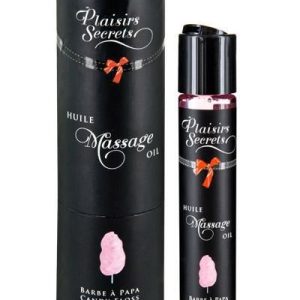 Масажна олія plaisirs secrets candy floss (59 мл) з афродизіаками, їстівна, подарункове паковання