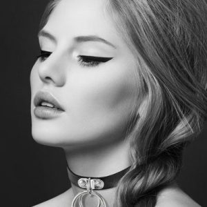 Чокер з двома кільцями bijoux pour toi two rings, екошкіра
