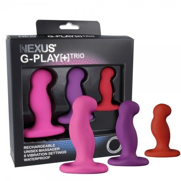 Набір вібромасажерів простати nexus g play trio plus, макс діаметр 2,3 3,0 3,5 см, для новачків