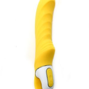 Потужний вібратор satisfyer vibes yummy sunshine з гнучким стовбуром і стимул. рельєфом, 12 режимів