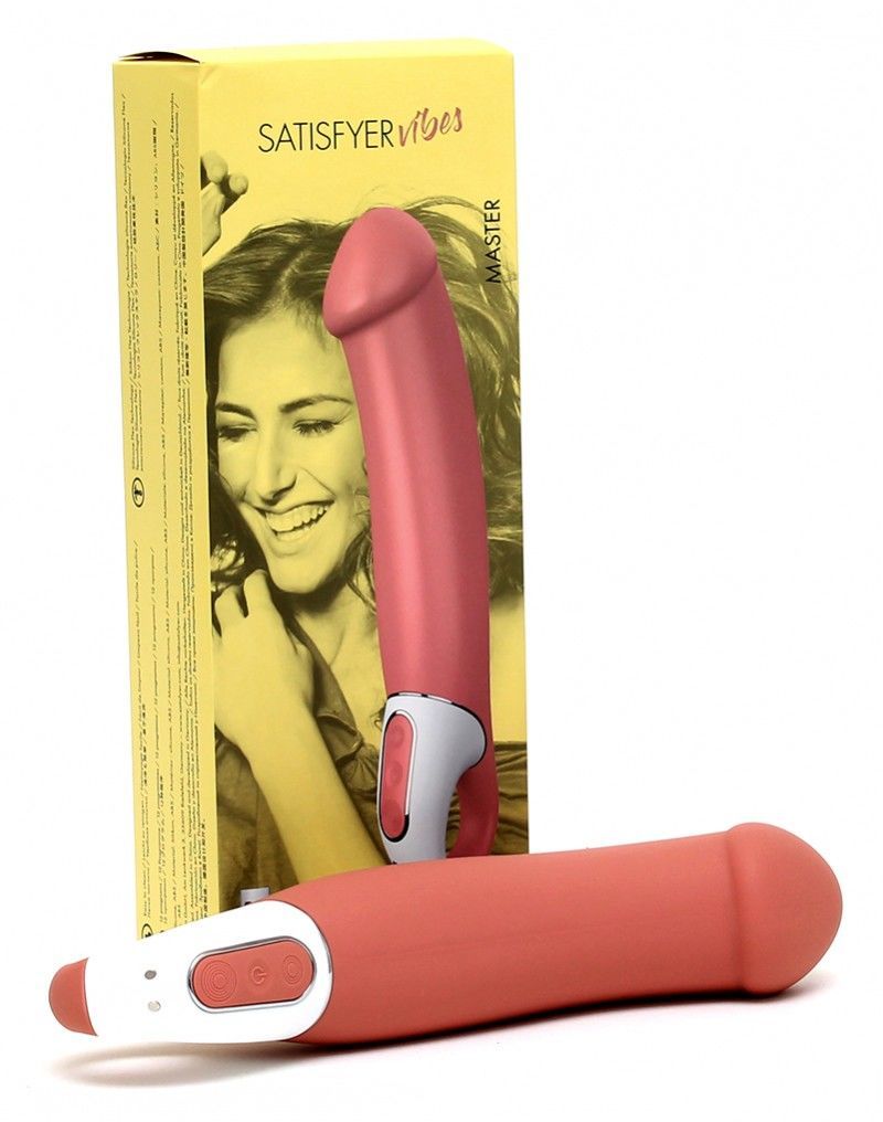 Потужний вібратор satisfyer vibes master, гнучкий літій силікон, 12 режимів роботи, діаметр 46 мм