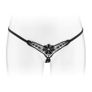 Трусики стрінги з доступом fashion secret danuta black