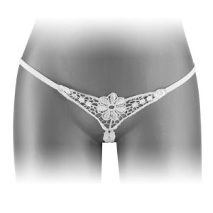 Трусики стрінги з доступом fashion secret danuta white