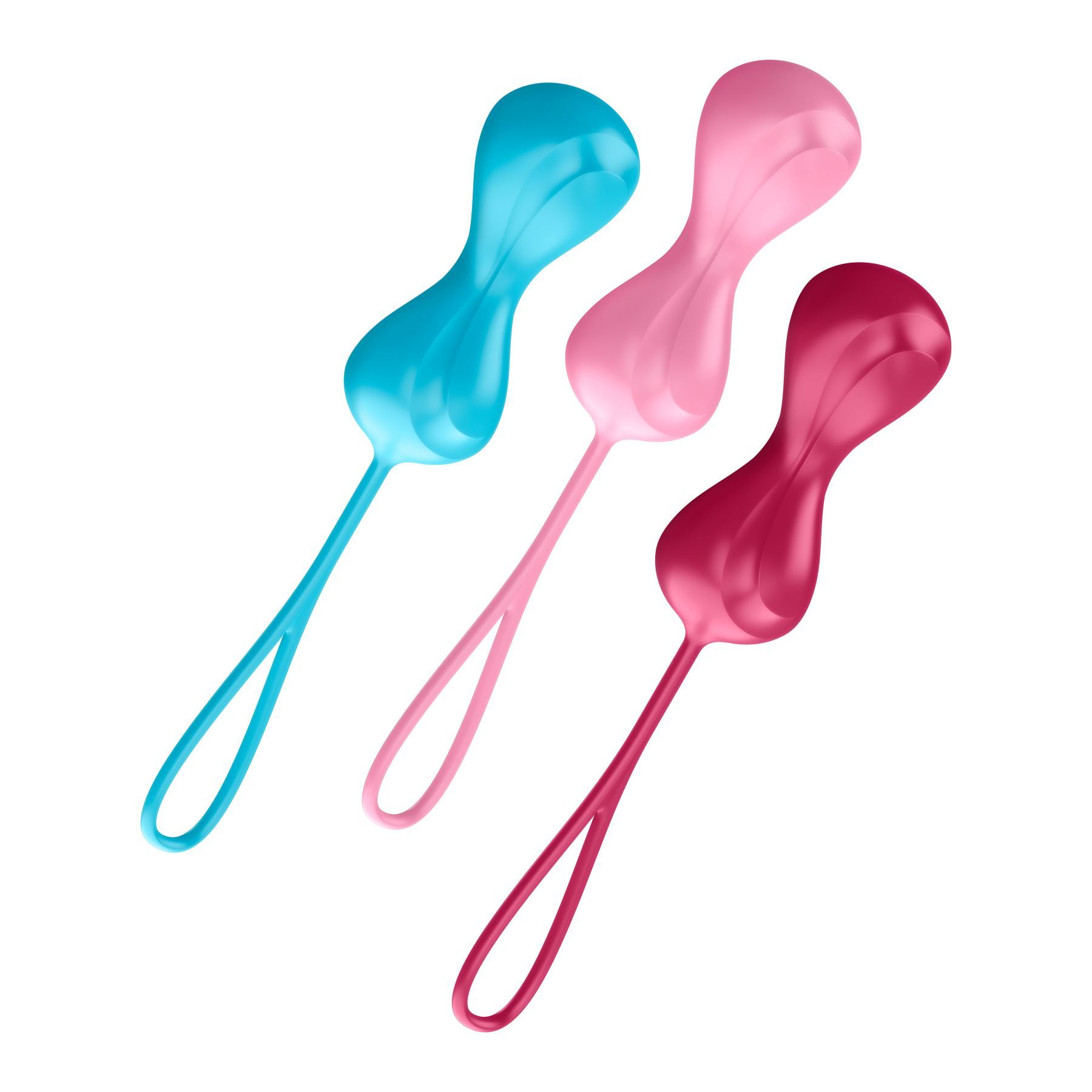 Вагінальні кульки satisfyer power balls (3 пари), діаметр 3,4см, маса 60 76 92г, з кулькою всередині