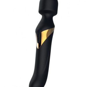 Вібромасажер 2в1 dorcel dual orgasms gold класичний масажер і вібратор з перлинним масажем