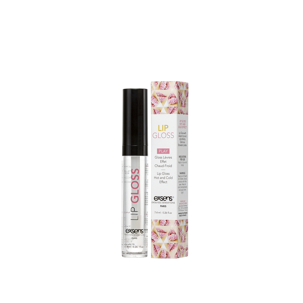 Стимулювальний блиск для губ exsens lip gloss 7,4 мл, ефект поколювання і холод тепло