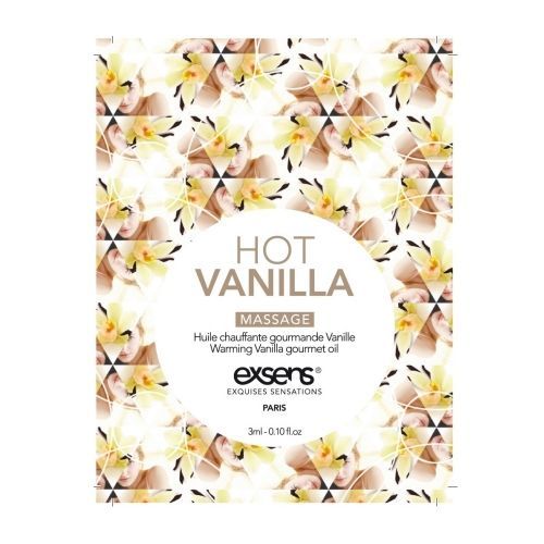 Пробник масажної олії exsens hot vanilla 3мл