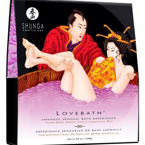 Гель для ванни shunga lovebath – sensual lotus 575 г, робить воду ароматним желе зі spa ефектом
