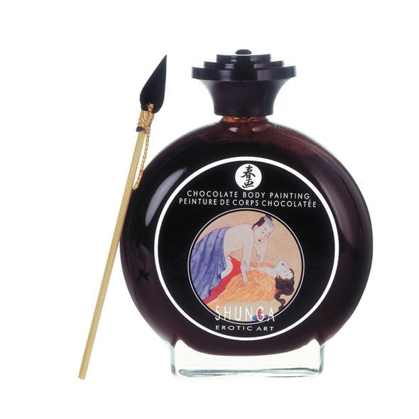 Фарба для тіла shunga bodypainting – aphrodisiac chocolate (100 мл) без глютену та парабенів