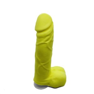 Мило у формі пеніса Чистий Кайф yellow size m, крафтове мило член, натуральне