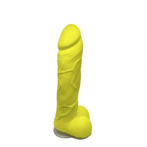 Мило у формі пеніса Чистий Кайф yellow size l, крафтове мило член, натуральне