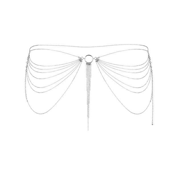 Ланцюжок трусики або ліф bijoux indiscrets magnifique waist chain silver, прикраса на тіло