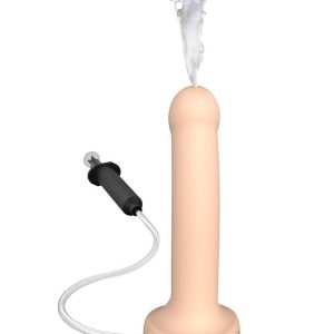Фалоімітатор, що кінчає strap on me dildo cum flesh, діаметр 3,6 см, силікон, насадка для страпону