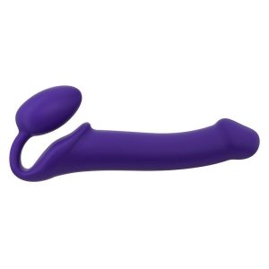 Безремінний страпон strap on me violet l, повністю регульований, діаметр 3,7 см