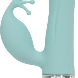 Розкішний вібратор кролик pillow talk kinky teal з кристалом Сваровські, потужний