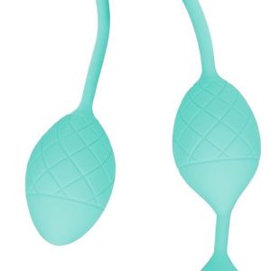 Розкішні вагінальні кульки pillow talk frisky teal з кристалом, діаметр 3,2 см, вага 49 75 гр