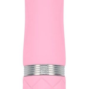 Розкішний вібратор pillow talk flirty pink з кристалом swarovski, гнучка головка