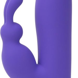 Вібратор кролик з сенсорним управлінням і ротацією touch by swan duo purple, глибока вібрація